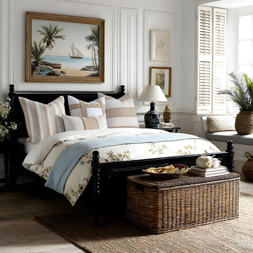 Linen Stripe Sand 50x50