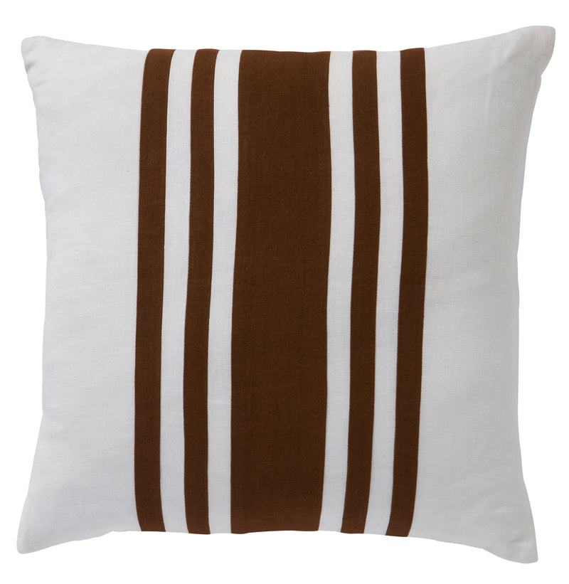 Linen Stripes Tobacco 50x50